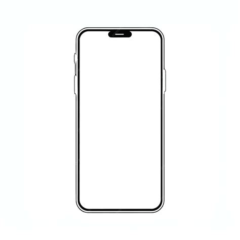 premium vector front view  iphone mockup isolated  white mobile