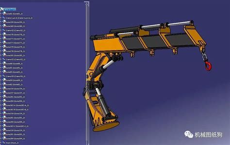 【工程机械】crane Outrigger起重机支架吊臂3d数模图纸 Step格式solidworks 仿真秀干货文章