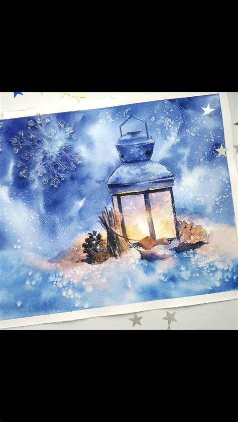 Pin Van Kristen Gilligan Op Watercolor In Kerst Kaarten Kerst