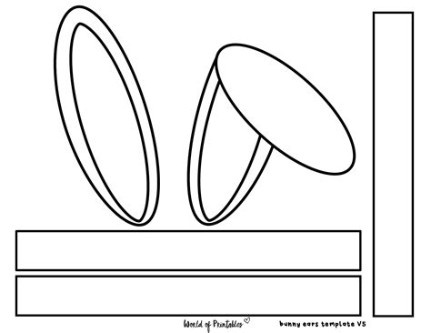 Bunny Ears Headband Template