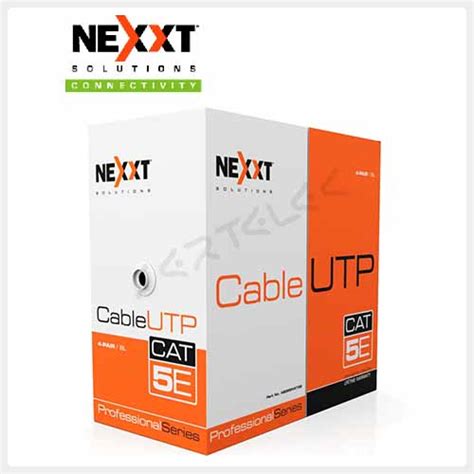 Nexxt Cable UTP 4 Pares 24AWG Cat5e CM 305m Azul AB355NXT02 Sertelec