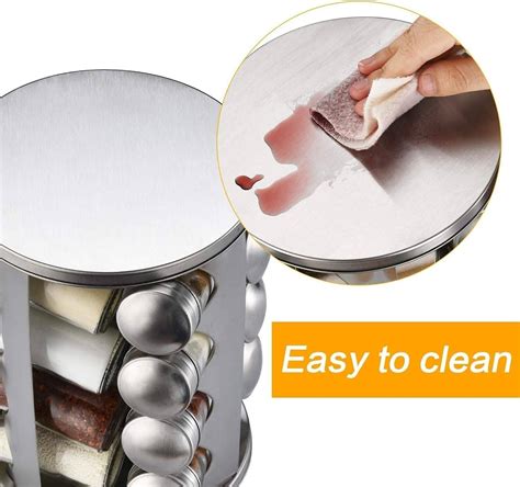 Awh Spice Jar Rack Revolving Rotating Countertop Spice Organizer