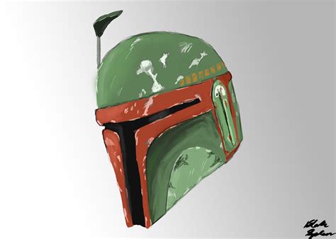 Boba Fett Helmet Drawing at PaintingValley.com | Explore collection of Boba Fett Helmet Drawing