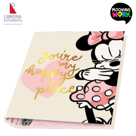 Mooving Carpeta Escolar Minnie Happy Place Librería Estudiantil