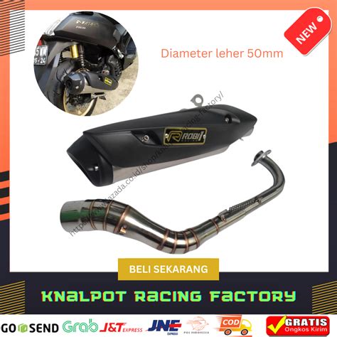 Knalpot Racing Rcb Rob 1 Nmax Old Atau New Aerox Old Atau New Honda Adv