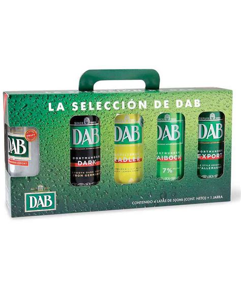 Cerveza Alemana Dab Lata X Variedades Ml Jarra