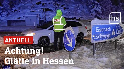 Neuschnee In Hessen Sorgt F R Mehrere Unf Lle Hessenschau Youtube