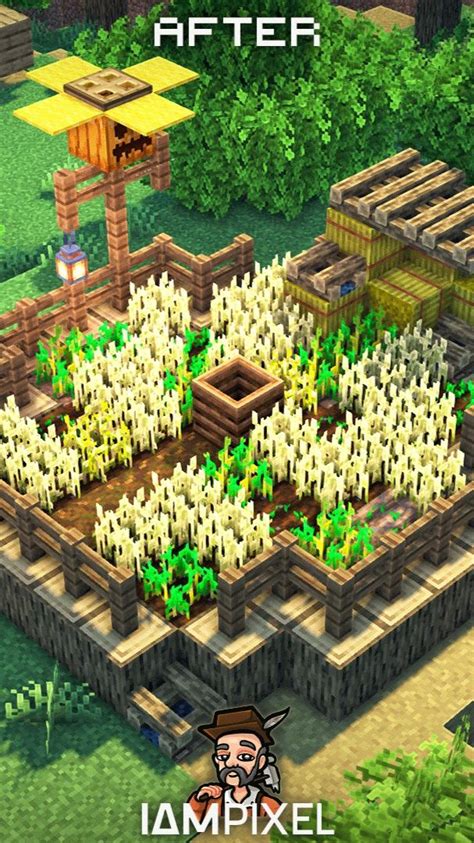 Minecraft Village Farm Upgrade! 🌾 | Minecraft farm, Minecraft, Minecraft houses