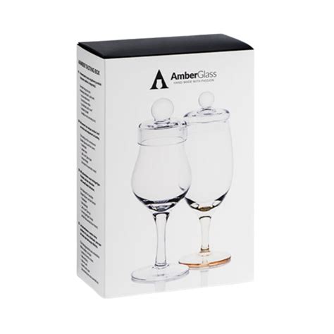 Amber Handmade Whisky Nosing And Tasting Box Set Of 2 Glasses Mizunara The Shop Singapore