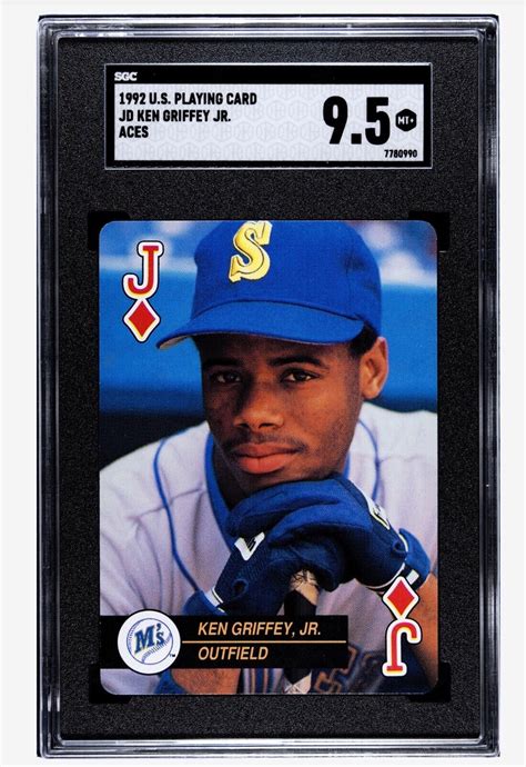 Ken Griffey Jr Us Playing Card Aces Sgc Mint Seattle Mariners