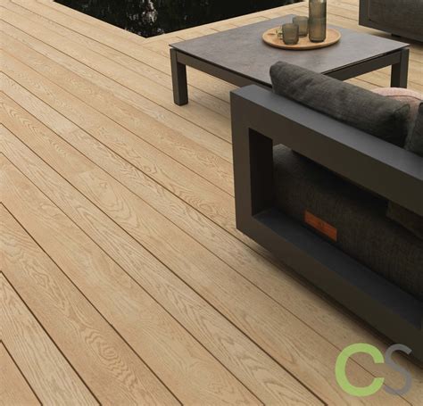 Millboard Enhanced Grain Sb Ashwood Decking Board 126 X 32 X 3600mm