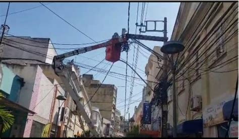 Comerciantes Do Centro De Campos Ficam Sem Energia Por Furto De Cabos