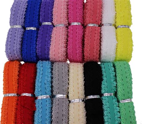 Amazon Pamir Tong Frilly Elastic Headbands Picot Edge Stretch Lace