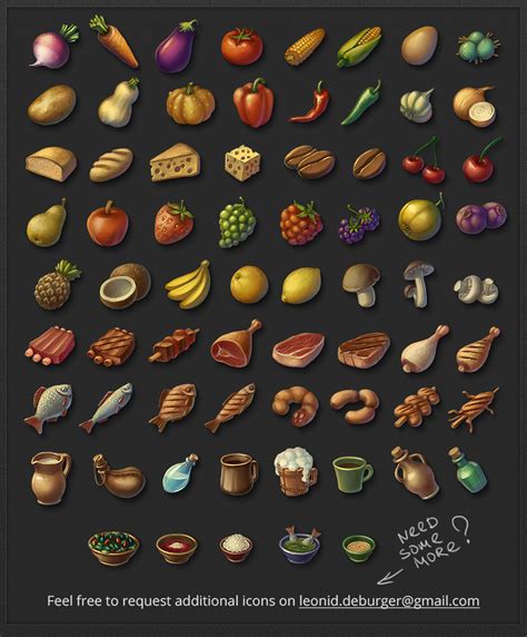 Rpg Food Icon Pack By Leonid Deburger On Deviantart