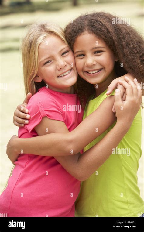 Two Girls Hugging