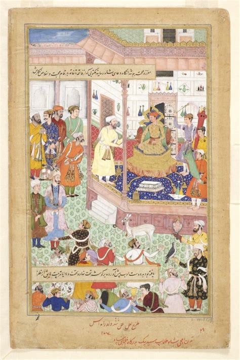 Akbar Receives The Iranian Ambassador Sayyid Beg In 1562 Nand La L