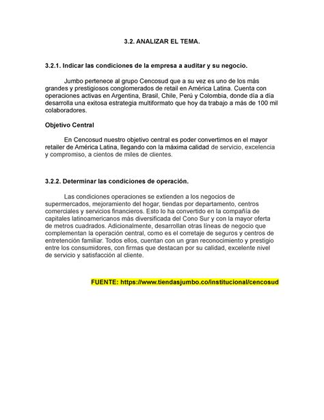 EJE 4 Auditoria Desarrollo 3 ANALIZAR EL TEMA 3 2 Indicar Las