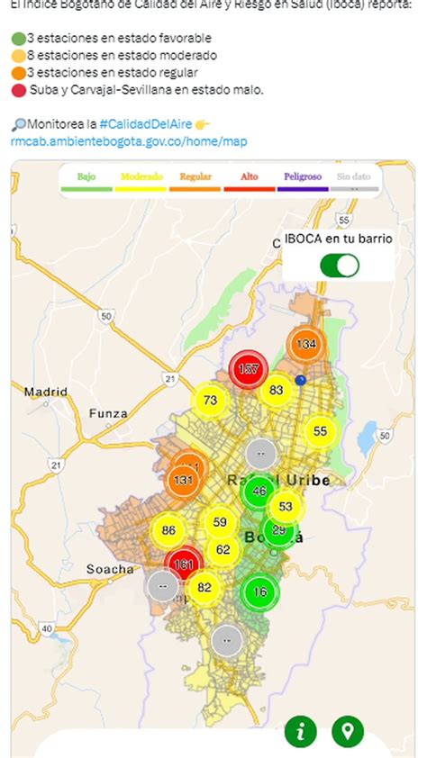 Calidad Del Aire En Bogotá Hay Alerta Inminente Y Solo Tres Estaciones Están En Buen Estado