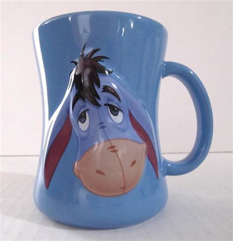 Disney Collectable Collectible Eeyore Coffee Mug Cup Raised Relief D