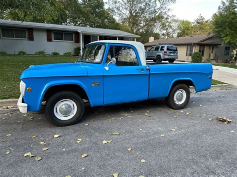 1969 Dodge Dw Series Pickup Blue Rwd Manual D100 For Sale