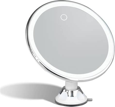 Miroir Grossissant 10x Lumineux LED Rechargeable avec 3 Réglages D