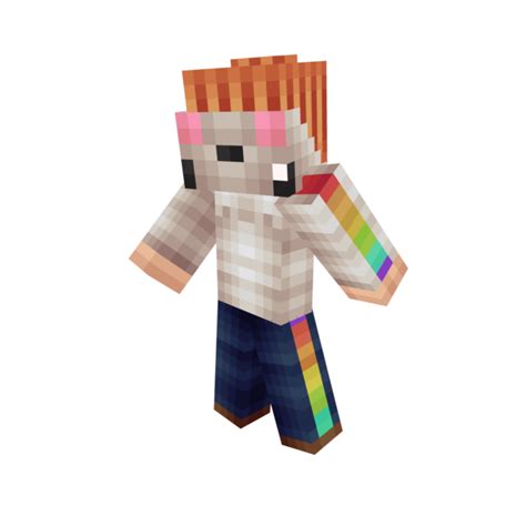 Rainbow Kitty Hoodie Minecraft Skin