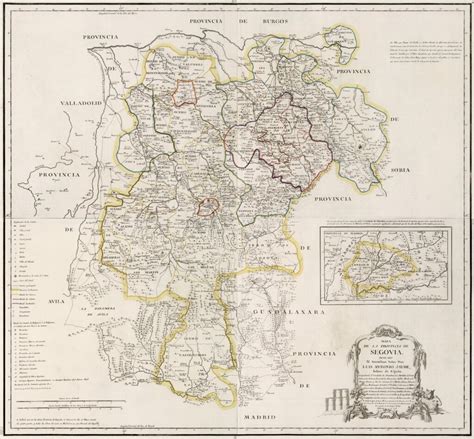 Mapa De La Provincia De Segovia Mapas Milhaud