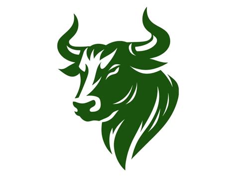 Green Bull Logo Template PNG vector in SVG, PDF, AI, CDR format