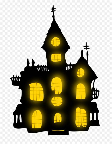 Free Haunted House Silhouette Clip Art, Download Free Haunted House Silhouette Clip Art png ...