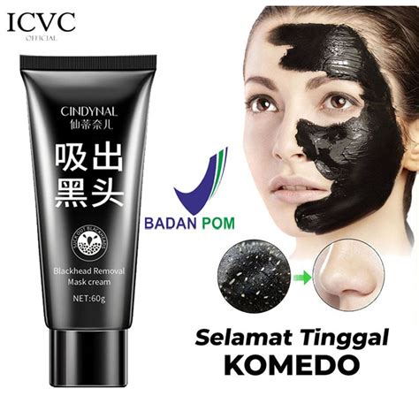 Jual Sudah Bpom Cindynal Black Mask Remove Blackhead Mask Actived