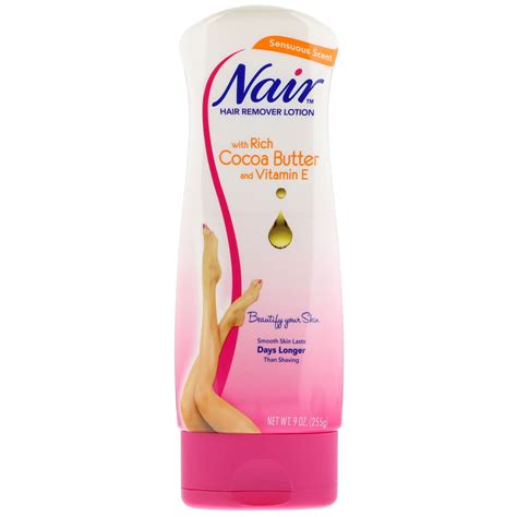 Nair Hair Remover Lotion With Rich Cocoa Butter And Vitamin E 9 Oz 255 G Iherb