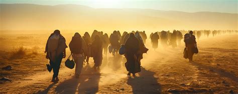 Premium Photo | The Exodus of Israelites from Egypt A Mass Departure after Regaining Freedom ...