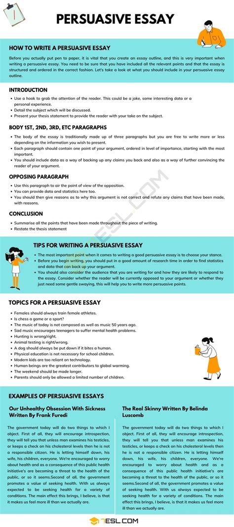 Persuasive Essay Definition Examples Topics Tips For Writing A