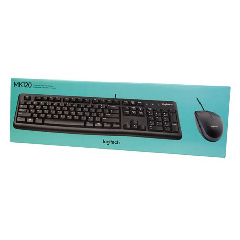 Logitech MK 120 USB Keyboard And Mouse Combo Black