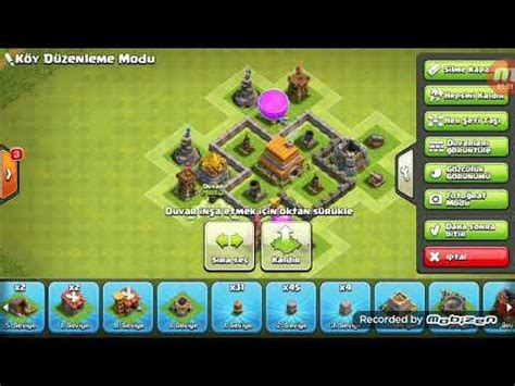 Clash of Clans 6 seviye belediye binası köy dizilim YouTube