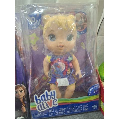 Hasbro Baby Alive Baby Lil Sounds Blonde Hair Baby Doll Shopee Philippines