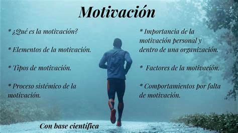 Motivación Concepto tipos elementos del proceso de motivación