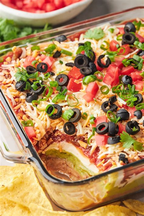 Layered Taco Dip Olive Mango