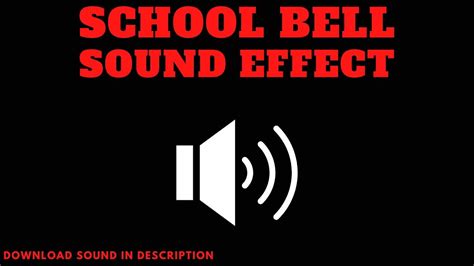 School Bell Sound Effect Youtube