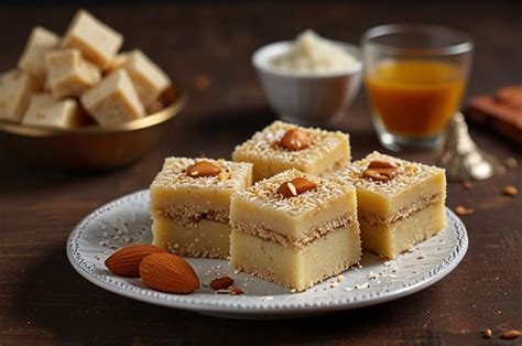 Premium Photo Indian Sweet Food Badam Katli Or Barfi Also Known As