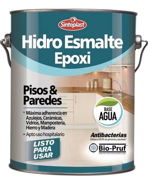 Hidroesmalte Blanco Epoxi Pisos Y Paredes X 1 Lt