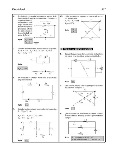 Problemas De Circuitos Electricos PDF