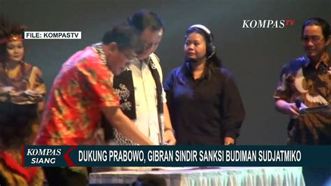 Begini Kelakar Gibran Sindir Budiman Yang Dukung Prabowo Video