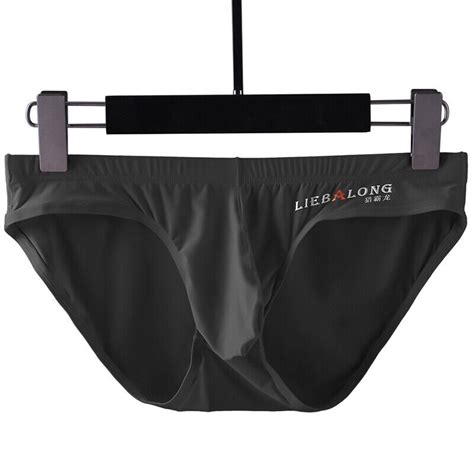 Culottes Sexy En Soie Glac E Taille Basse Pour Hommes Sous V Tements