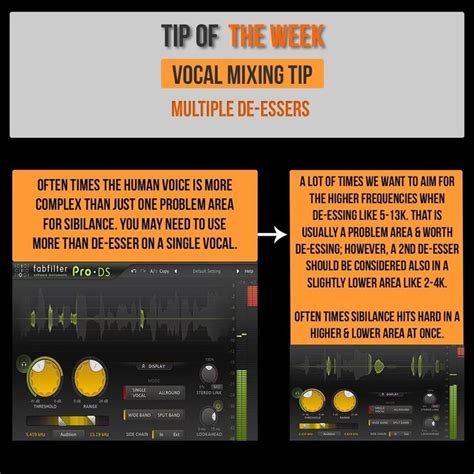 An Info Sheet Showing How To Use The Vocal Mixing Tips For Soundracclence