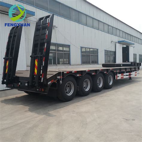 What Is Fengyuan 3 Axles Low Bed Lowboy Deck Flatbed Container Semi