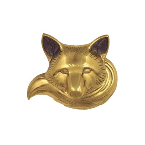 Michael Healy Brass Fox Door Knocker Mhs91 The Home Depot