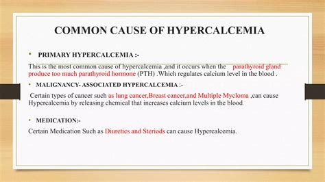 Presentation Hypercalcemia Pptx