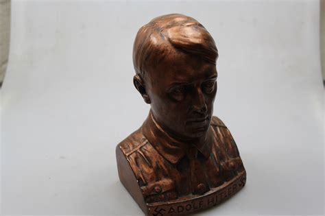 Adolf Hitler Plaster Bust Rbnr Militaria