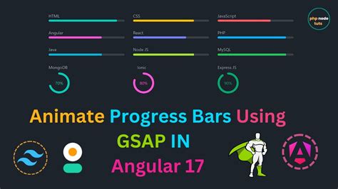 Animate Tailwind CSS Progress Bars Using GSAP In Angular 17 Tailwind